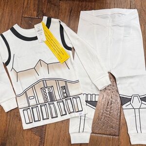 NEW Baby GAP x Star Wars Stormtrooper Pajamas